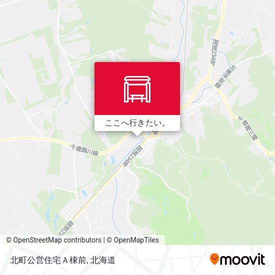 北町公営住宅Ａ棟前地図