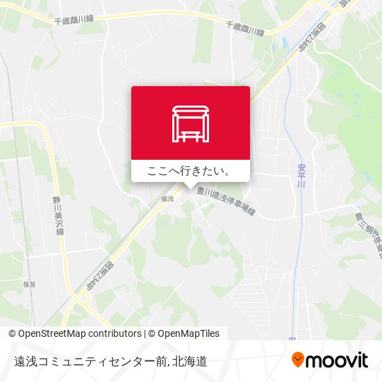 遠浅コミュニティセンター前地図