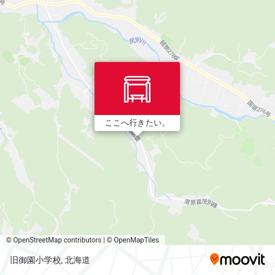 旧御園小学校地図