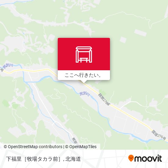 下福里［牧場タカラ前］地図