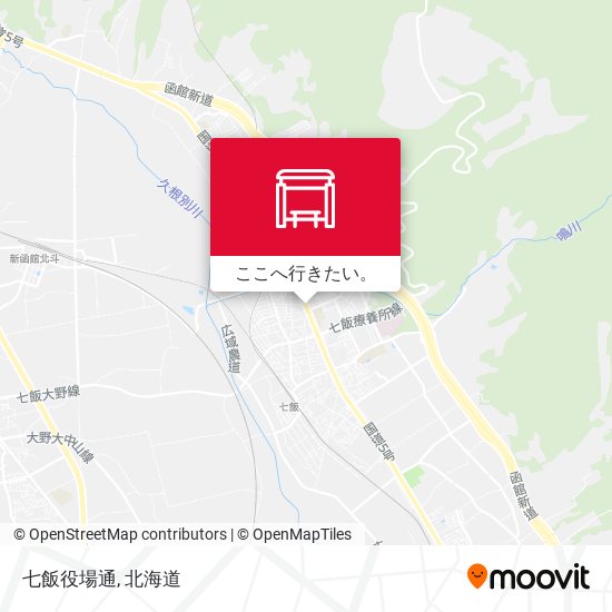 七飯役場通地図