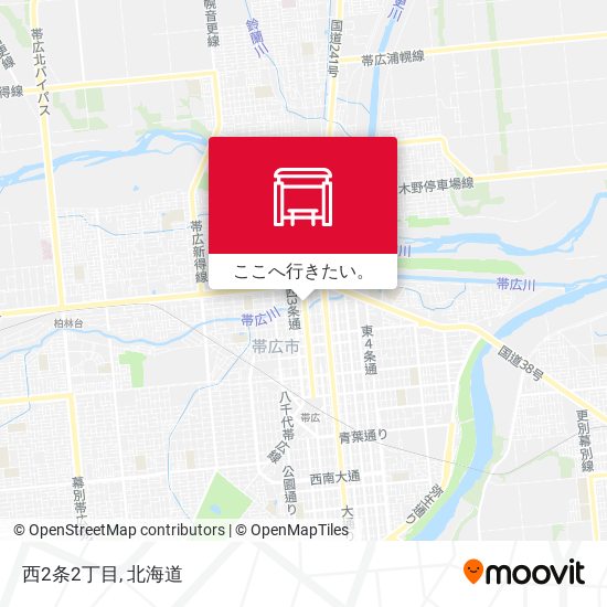 西2条2丁目地図