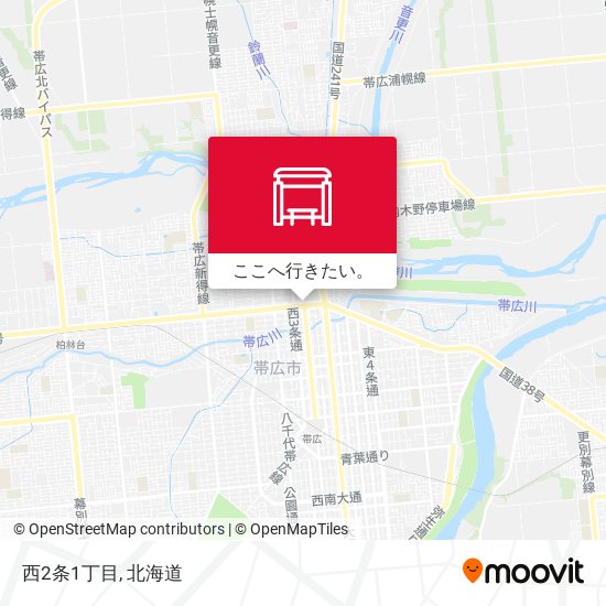 西2条1丁目地図