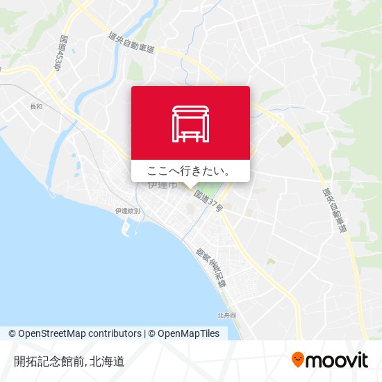 開拓記念館前地図