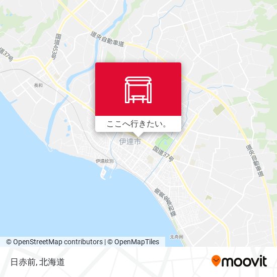 日赤前地図