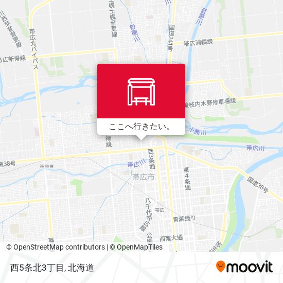 西5条北3丁目地図
