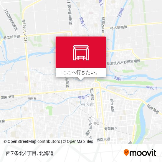 西7条北4丁目地図