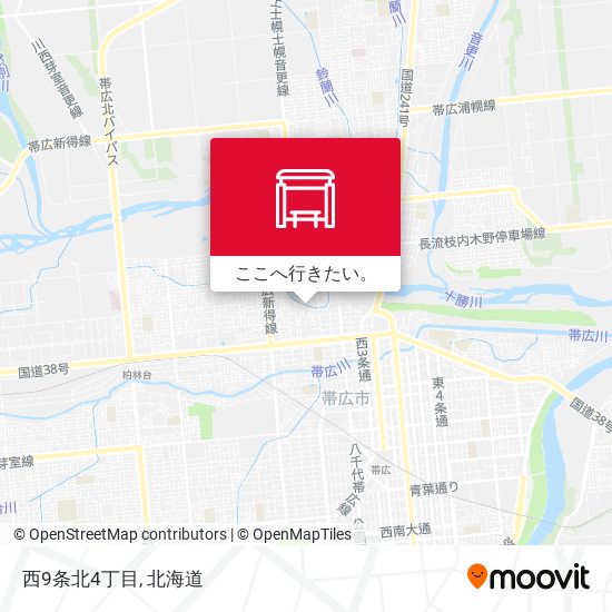 西9条北4丁目地図