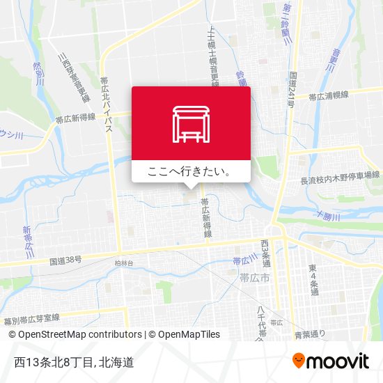 西13条北8丁目地図