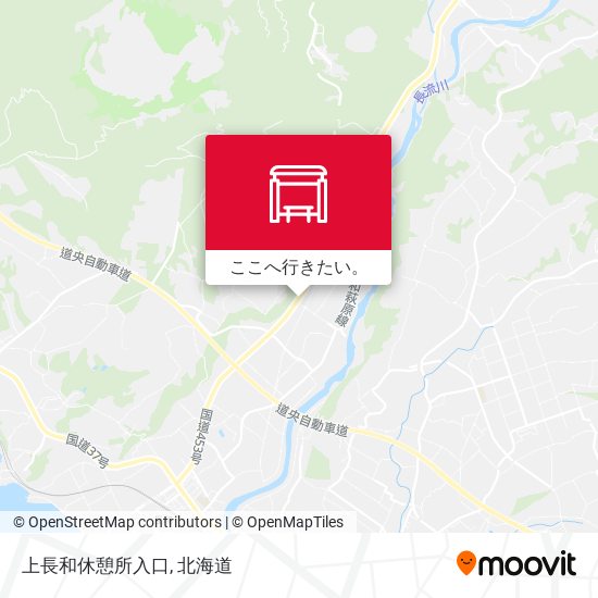 上長和休憩所入口地図