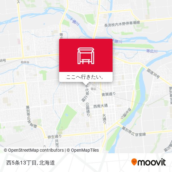 西5条13丁目地図