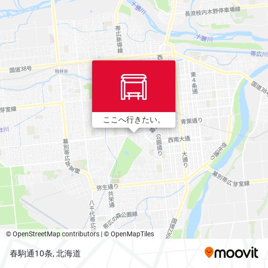 春駒通10条地図