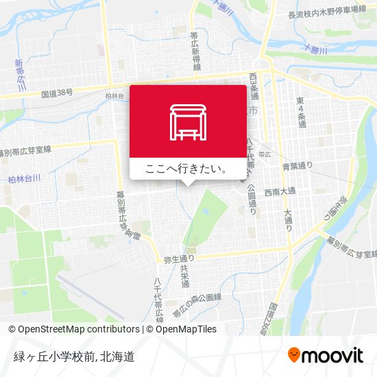 緑ヶ丘小学校前地図