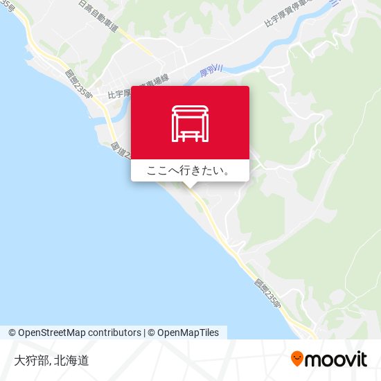 大狩部地図