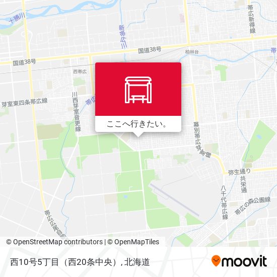 西10号5丁目（西20条中央）地図