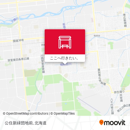 公住新緑団地前地図