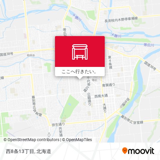 西8条13丁目地図