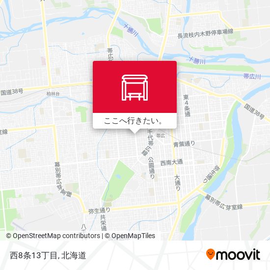 西8条13丁目地図
