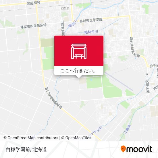 白樺学園前地図