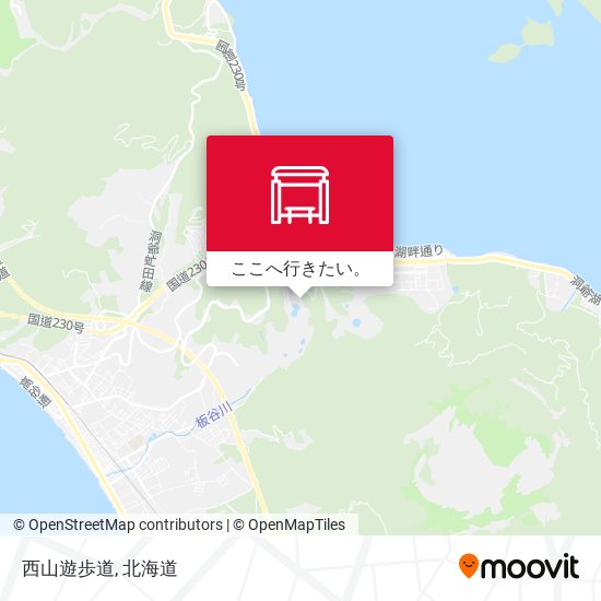 西山遊歩道地図