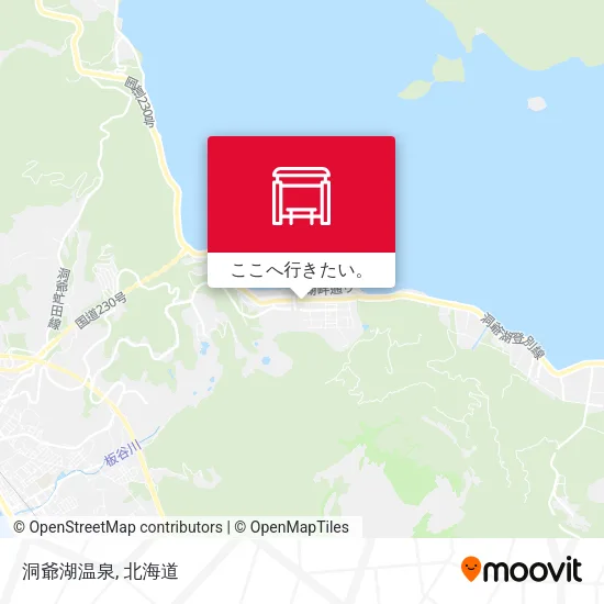 洞爺湖温泉地図