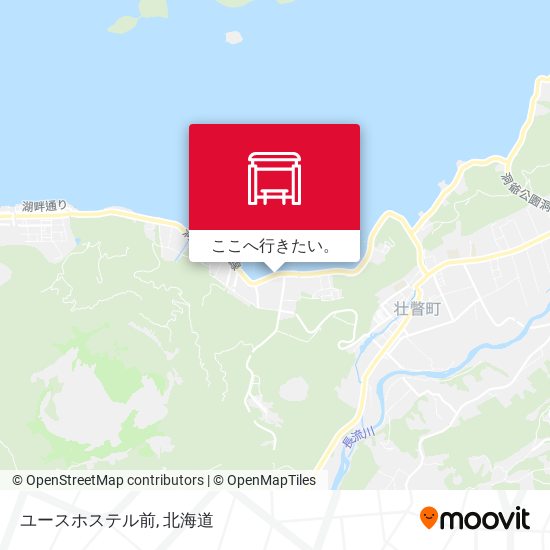 ユースホステル前地図