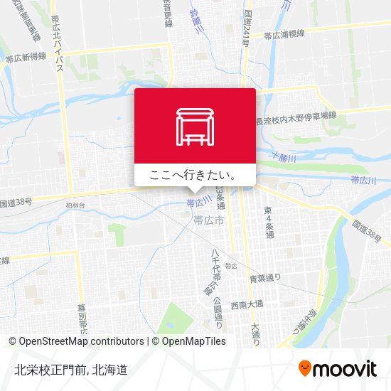 北栄校正門前地図