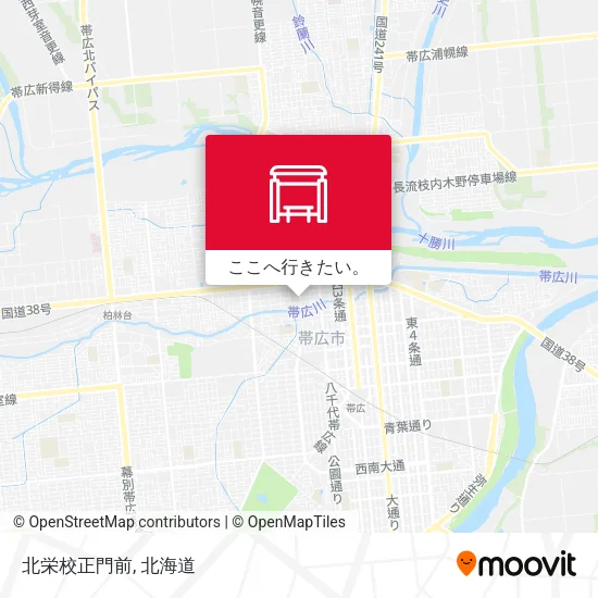 北栄校正門前地図