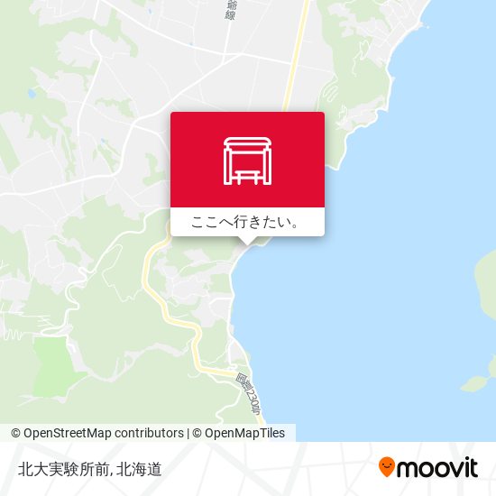 北大実験所前地図
