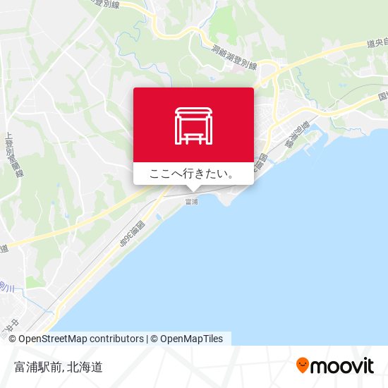 富浦駅前地図