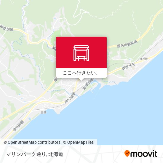 マリンパーク通り地図