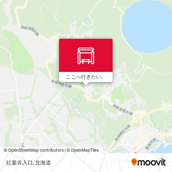 紅葉谷入口地図