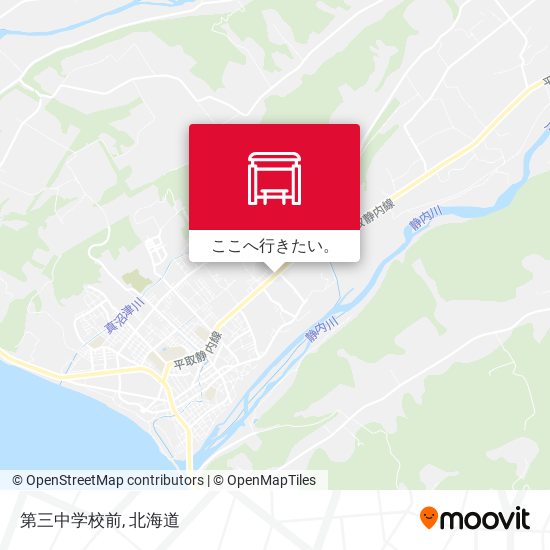 第三中学校前地図