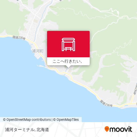 浦河ターミナル地図