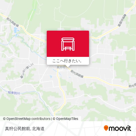 真狩公民館前地図