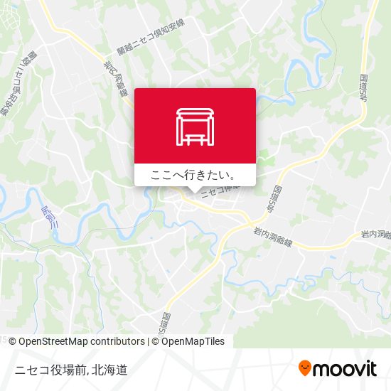 ニセコ役場前地図