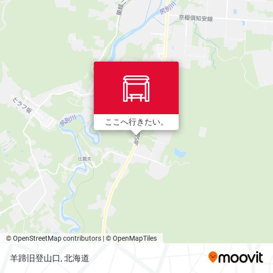 羊蹄旧登山口地図