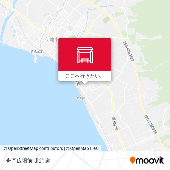舟岡広場前地図