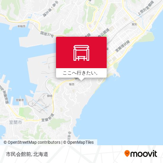 市民会館前地図