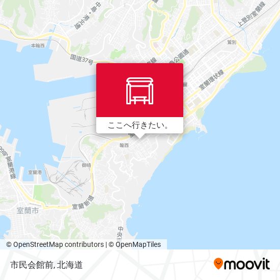 市民会館前地図