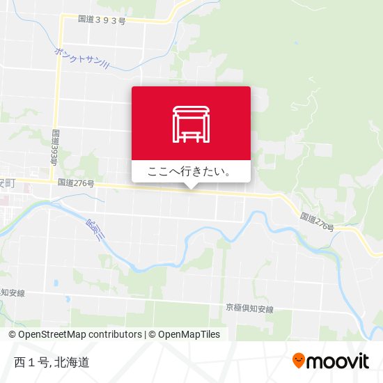 西１号地図