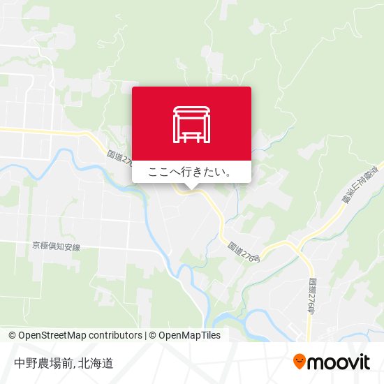 中野農場前地図