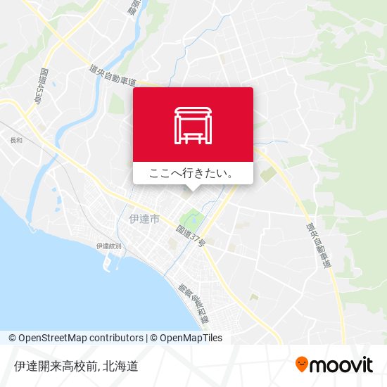 伊達開来高校前地図