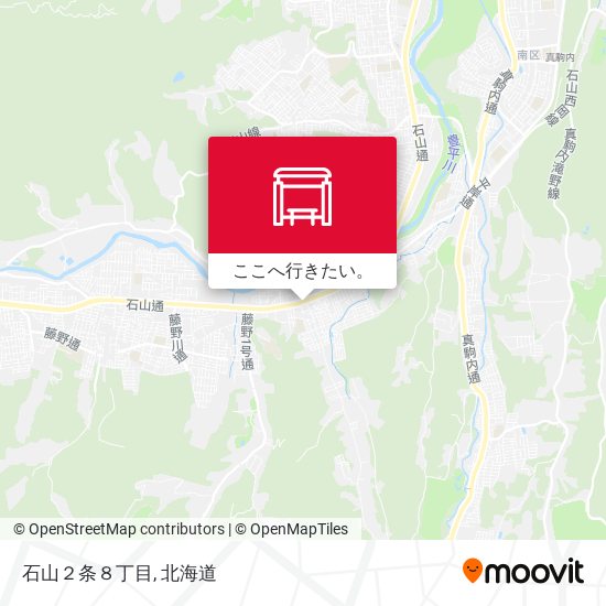石山２条８丁目地図
