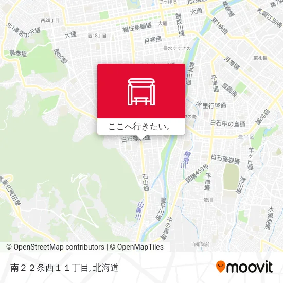 南２２条西１１丁目地図