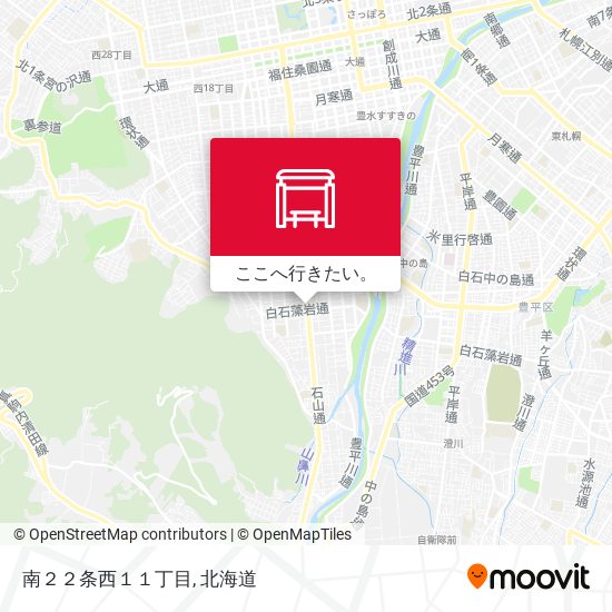 南２２条西１１丁目地図