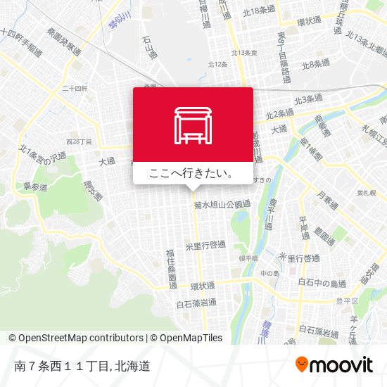 南７条西１１丁目地図