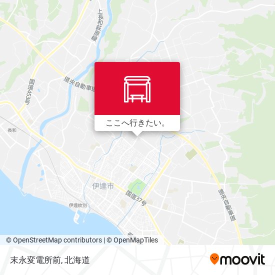 末永変電所前地図
