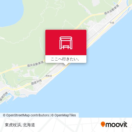 東虎杖浜地図