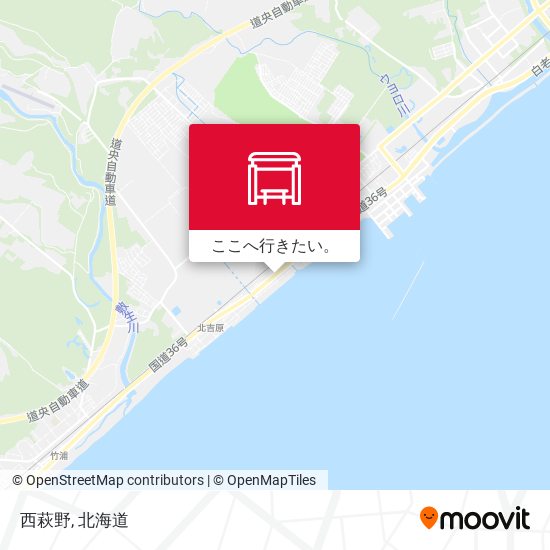 西萩野地図